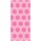 Party Central Club Pack of 240 Candy Pink Two-Tone Polka Dot Bags 11.25"
